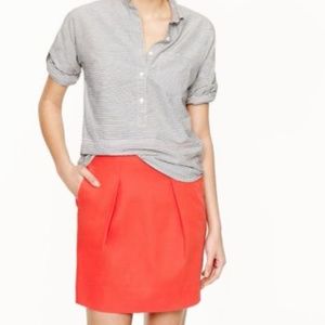 J. Crew Peach Flare Mini Skirt